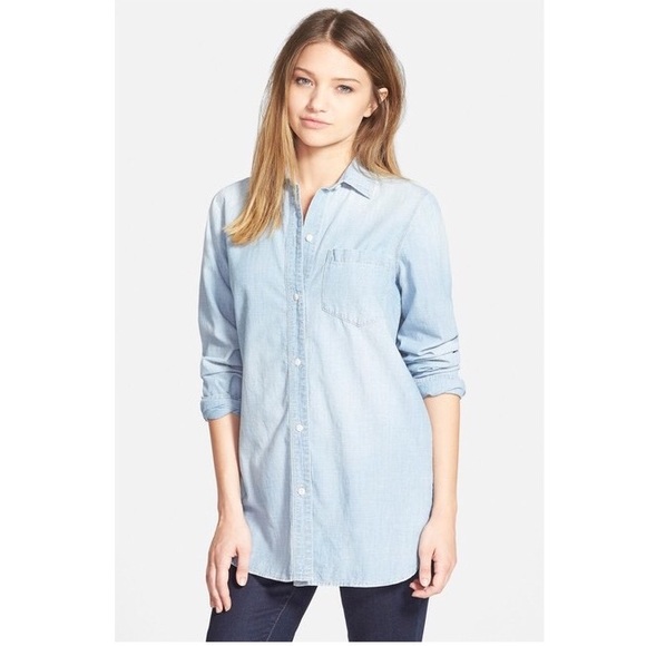 madewell chambray top